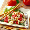 Tortellini, Fresh Tomato and Pea Salad