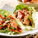 Spicy Alaska Salmon Wraps